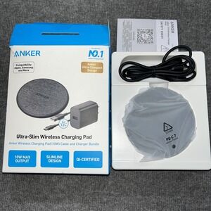 Anker 10W Wireless Charging Pad with Cable and 18W Wall Charger-Black - Open Box